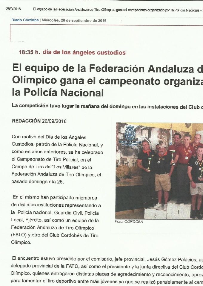 Campeonato de Tiro Patrón de la Policía Nacional 2016