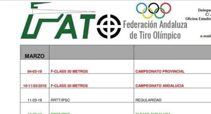 Calendario mes de Marzo 2018