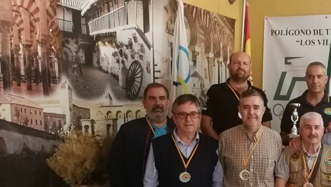 Podium de Triunfadores en la Tirada Territorial (Autonómica) Pistola 9mm. Trofeo Club Cordobés de Tiro Olímpico. (09.09.2018)